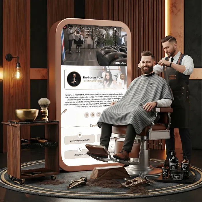 Barber shop app UI